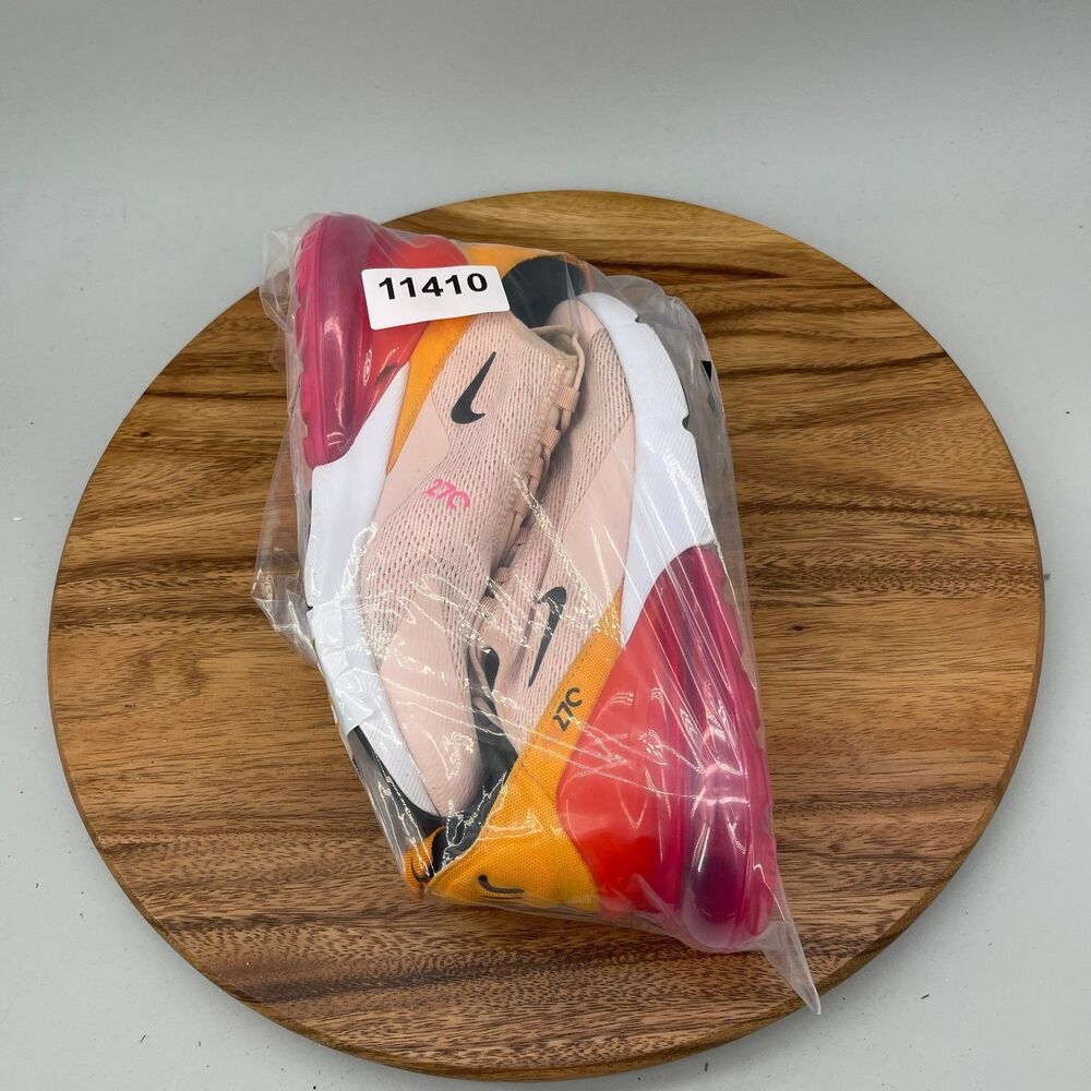 Nike Air Max 270 Shoes Womens Size 9.5 Orange Red Pink Running Comfort Walking - Picture 9 of 9